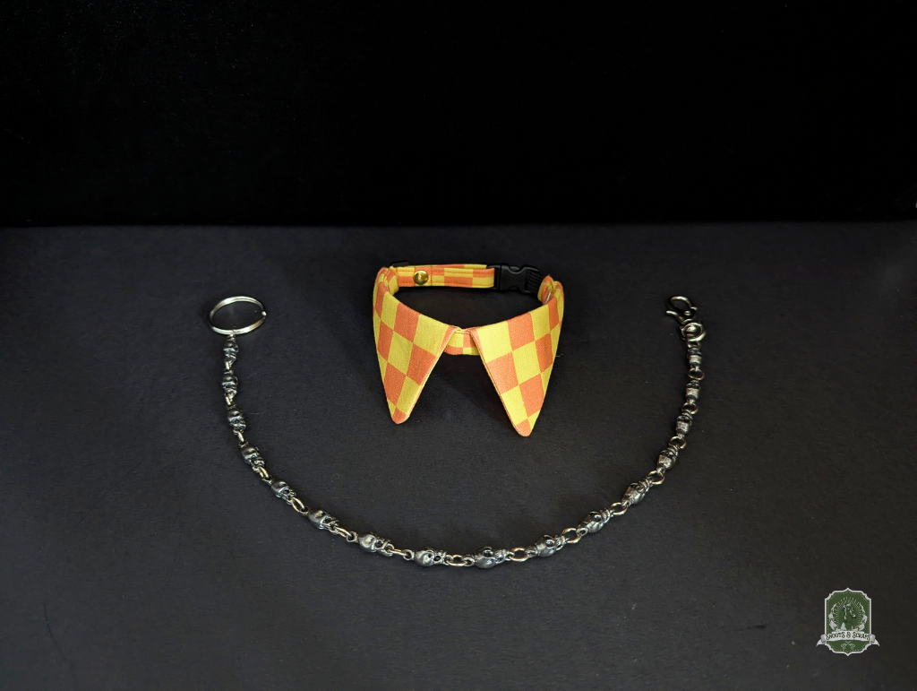 Orange & Yellow Checkerboard | Cat Collar