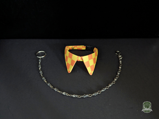 Orange & Yellow Checkerboard | Cat Collar