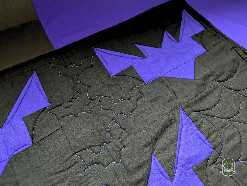 It's Purple Bats | Quilted Pet Bowl Placemats!