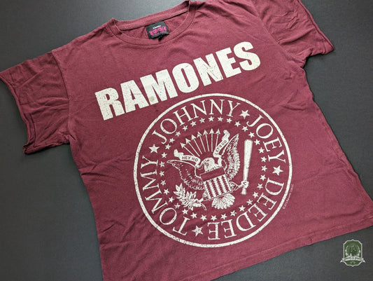 Pick your size | Ramones Burgundy Dog Band Tee | Made To Order