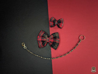 Red Cherry Tartan | Pet Bow Tie