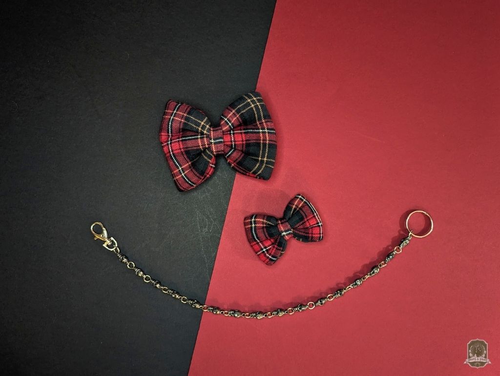 Red Cherry Tartan | Pet Bow Tie