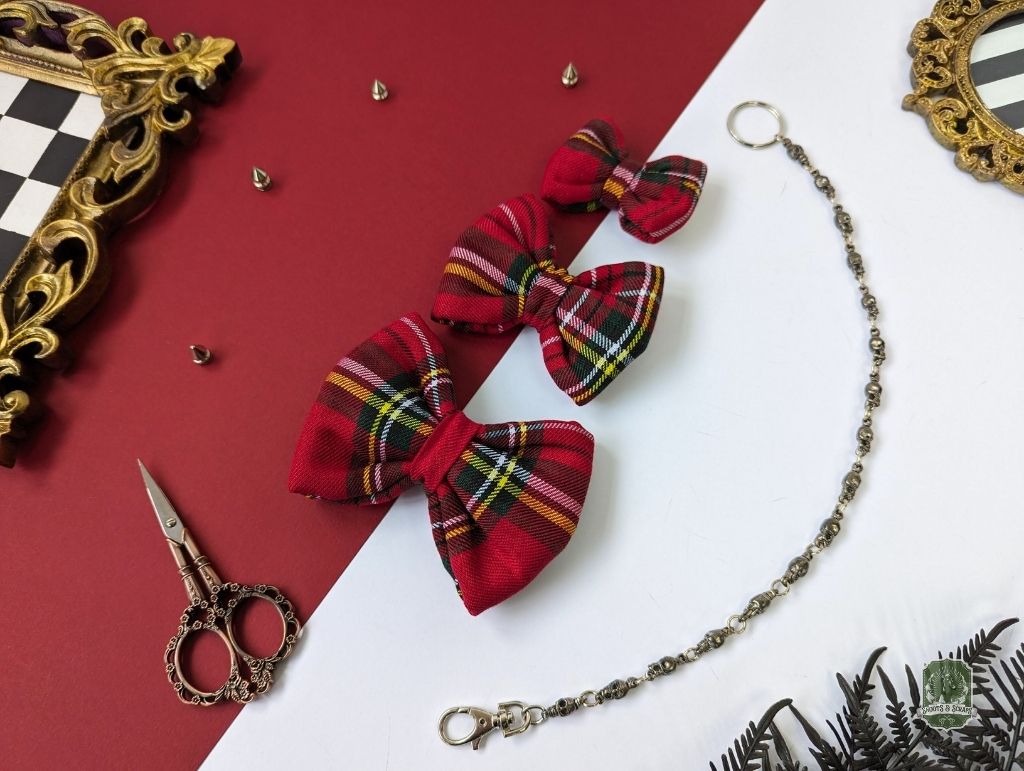 Red Tartan Check | Pet Bow Tie