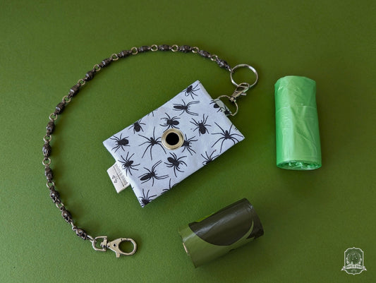 Flat | Poo Bag Holder | Spiders