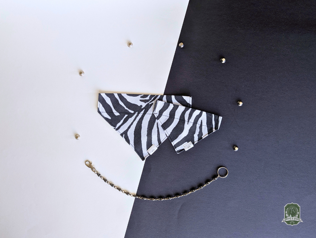Zebra | Slide On Collar Bandana