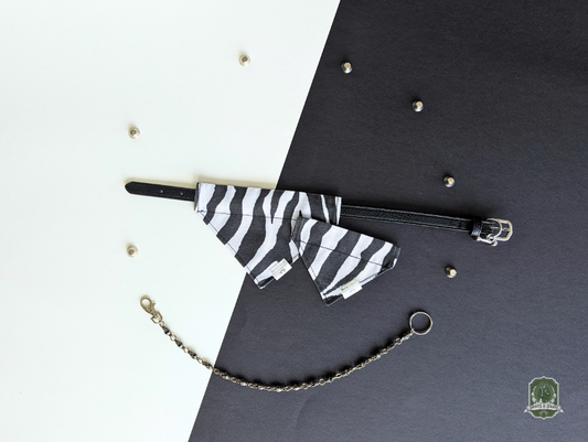 Zebra | Slide On Collar Bandana