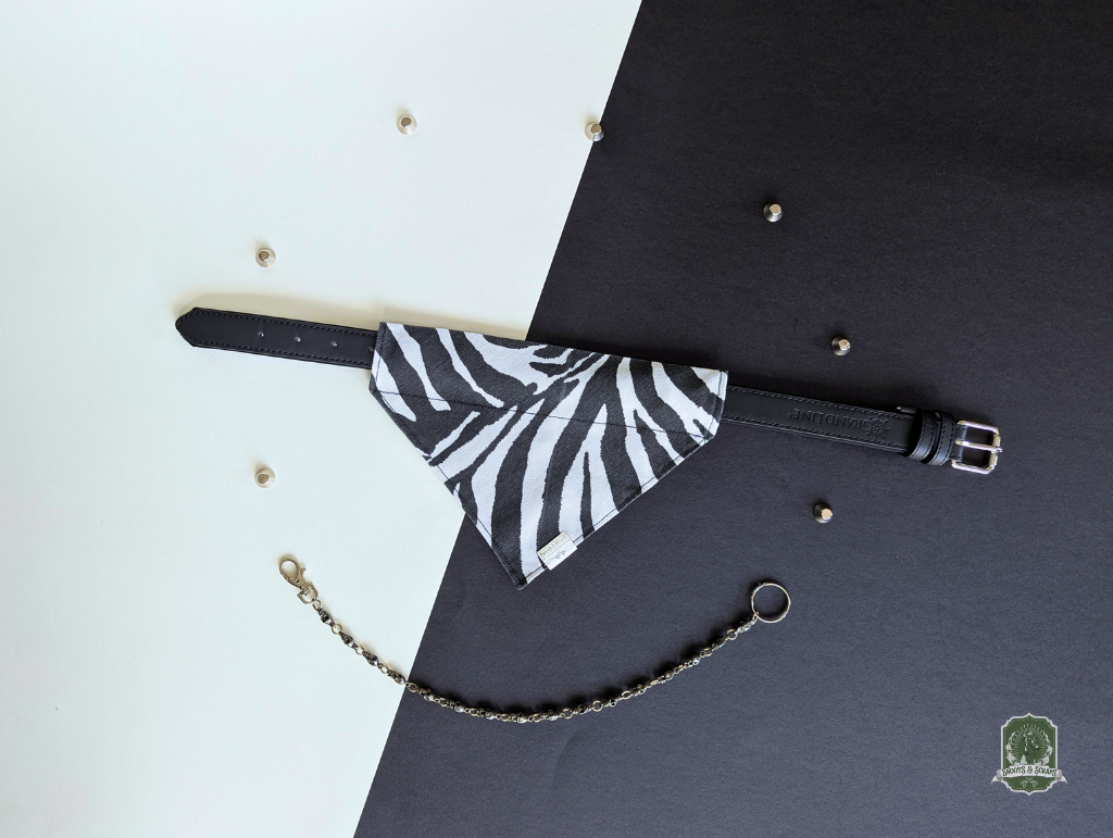 Zebra | Slide On Collar Bandana