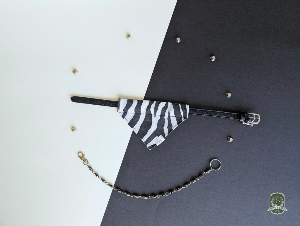 Zebra | Slide On Collar Bandana
