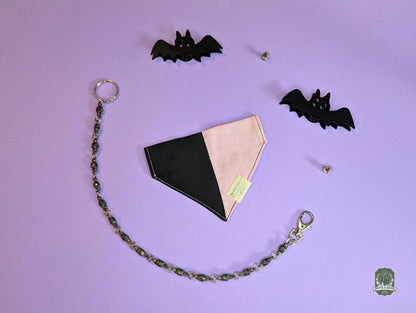 Pink & Black | Slide On Collar Bandana