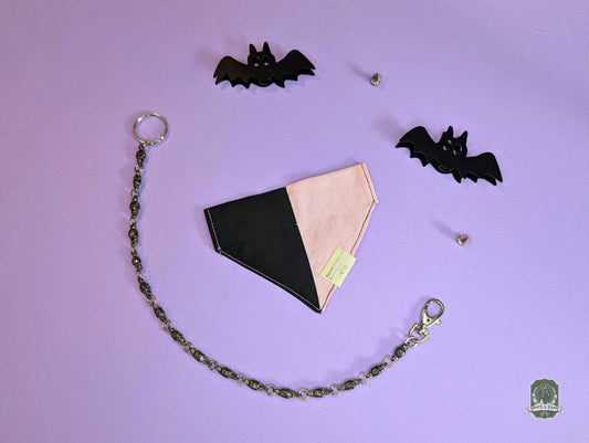 Pink & Black | Slide On Collar Bandana